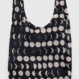 BAGGU Standard reusable bag Moon Black and white